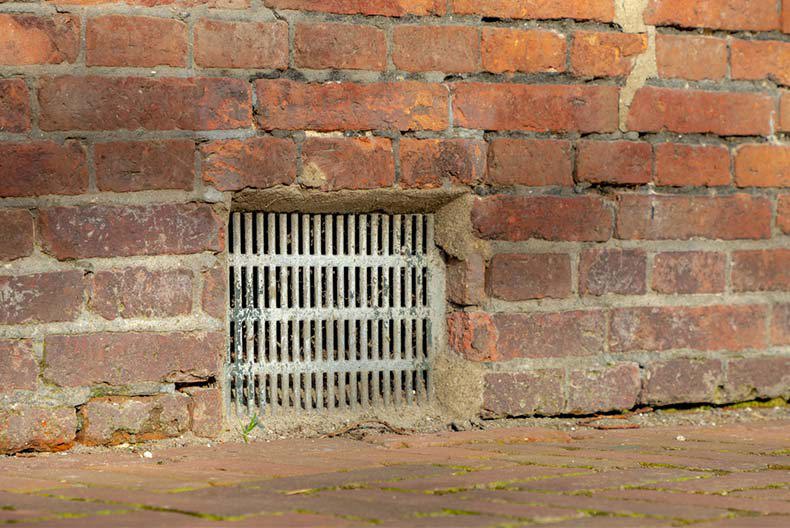 blocked air brick